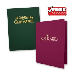 Presentation Folders - 1 Color Foil Stamped