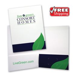 Presentation Folders - 2 Custom imprint Colors