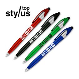 Arrow Twist Action Stylus Pens - Designer Colors