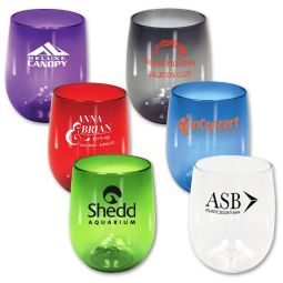 Napa Plastic Stemless Wine Glasses