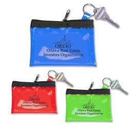 Clear-Vu Zippered Coin & Key Pouches
