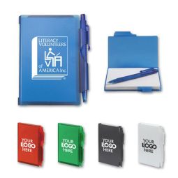 Hard Cover Notepads with Pens - Size 3"x4"