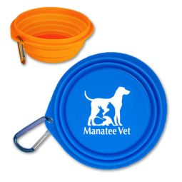 Collapsible Silicone Pet Bowls, Large Size