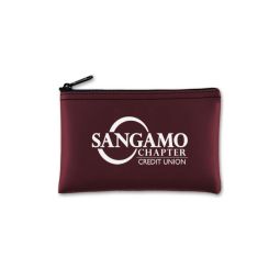 Leatherette Zippered Coin Bags - Size 3"x5"