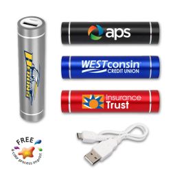 Cylinder Power Banks - 2200mAh