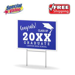 Coroplast Rigid Yard Signs, Size 18"x24" - 1 Color, 1 Side