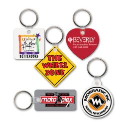 Soft Touch Key Tags - Stock Shapes