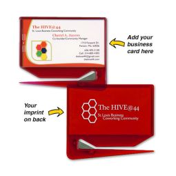 Business Card Letter Openers - With Imprint