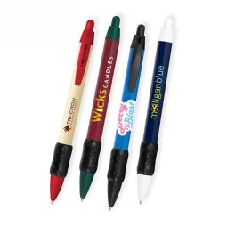 Widebody Black Rubber Grip Pens