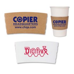 Paper Coffee Cup Sleeves - 1C Imprint