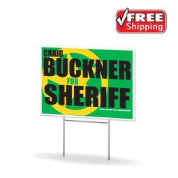 Coroplast Rigid Yard Signs, Size 18"x24" - 3 Colors, 1 Side