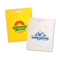 Die Cut Handle Plastic Bags,   Medium