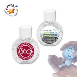 Arc Round Hand Sanitizer Bottles, 1 oz.