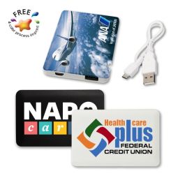 *Full Color Card Style Power Banks - 2500mAh