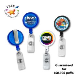 Big Imprint Round Badge Holders