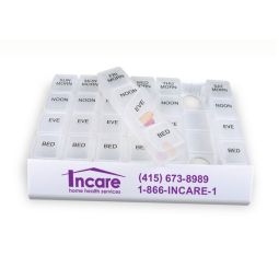 24/7 Pill Organizer - Frosted Boxes