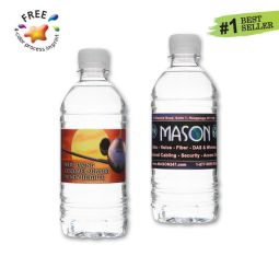 Custom Label Bottled Water, 12 oz. size