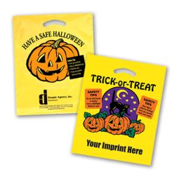   Halloween Plastic Bags - Yellow