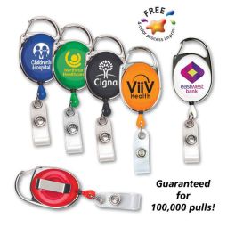 Deluxe Carabiner Badge Holders