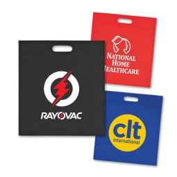 Value Oval Handle Poly-Air Totes, 15"x15" Flat Style