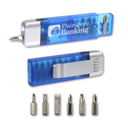 Compact Screwdriver Set with Flashlight
