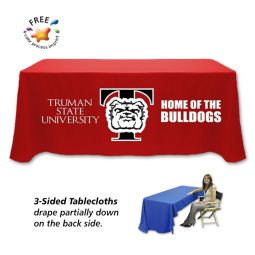 3 Sided Dye-Sub Tablecloths - 8 Foot Table