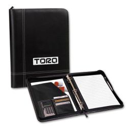Elite Zippered 3-Ring Binder Padfolios