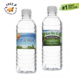 Custom Label Bottled Water, 16.9 oz. size