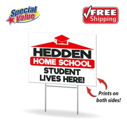 Coroplast Rigid Yard Signs, Size 18"x24" - 2 Colors, 2 Sides