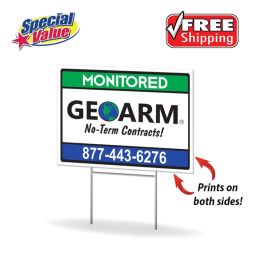 Coroplast Rigid Yard Signs, Size 18"x24" - 3 Colors, 2 Sides