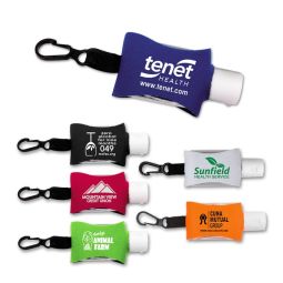 EZ Clip 1/C Neoprene Sleeve Sanitizers - .5 Oz.