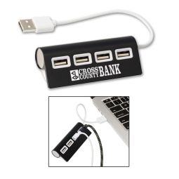 Aluminum 4-Port USB Hubs