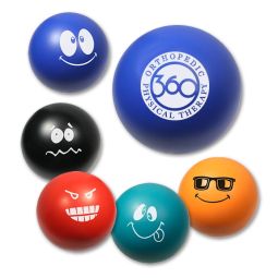 Round Emoti-Ball Stress Relievers