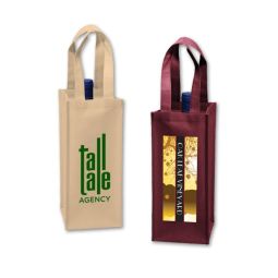 Wine Bottle Poly-Air Tote Bag - 1 Bottle