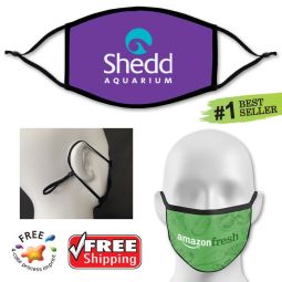 *Deluxe Full Color Face Masks, Adjustable Fit