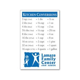 Kitchen Conversion Magnets, 4"x6"