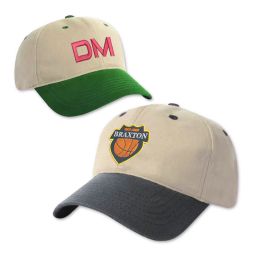 Durham Tutone Cotton Twill Caps - Embroidered