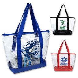 Clear-Vu Zippered Boater Totes