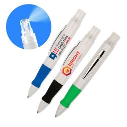 2-In-1 Hand Sanitizer Pen Combo - White Barrels
