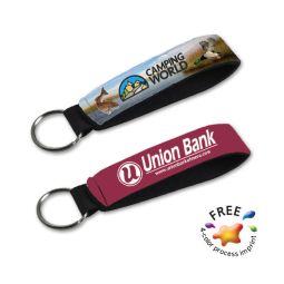 Neoprene Key Ring Lanyards - 1 Ring