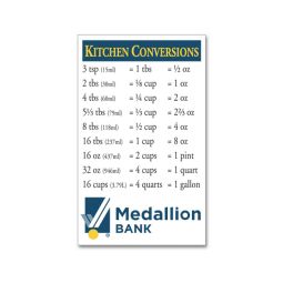 Kitchen Conversion Magnets, 3.5"x6"