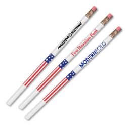 Patriotic USA Flag Pencils