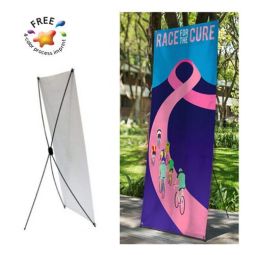 X-Stand Vinyl Display Banners - 24" Wide