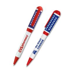 Patriotic USA Twist Action Pens