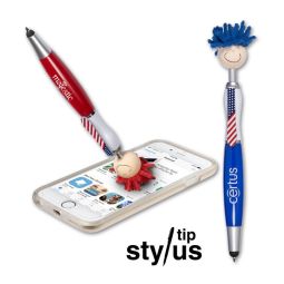 MopTopper Stylus Pens, Patriotic Clip