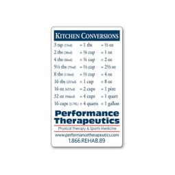 Kitchen Conversion Magnets, 3"x5"