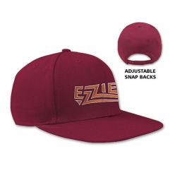 Deluxe Flat Bill Cotton Twill Caps - Embroidered