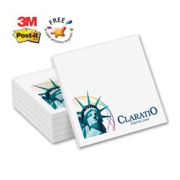 4/C Post-it® Note Pads, 3"x3", 50 sheet