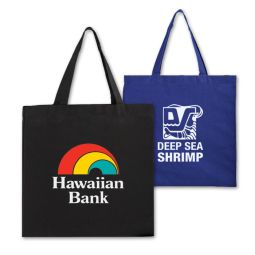 Color Cotton Canvas Flat Totes - Size 15"x15"