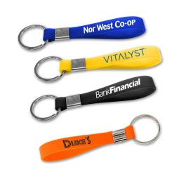 Silicone Strap Key Rings